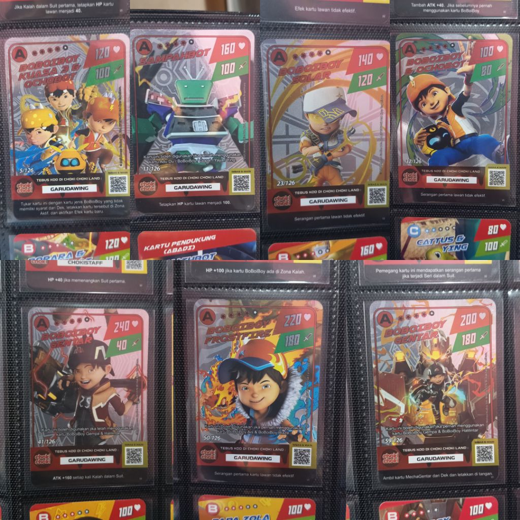Kartu Boboiboy Choki Choki Monsta Galaxy Card Versi 2 Foil Batch 1 [ Cek Deskripsi ]