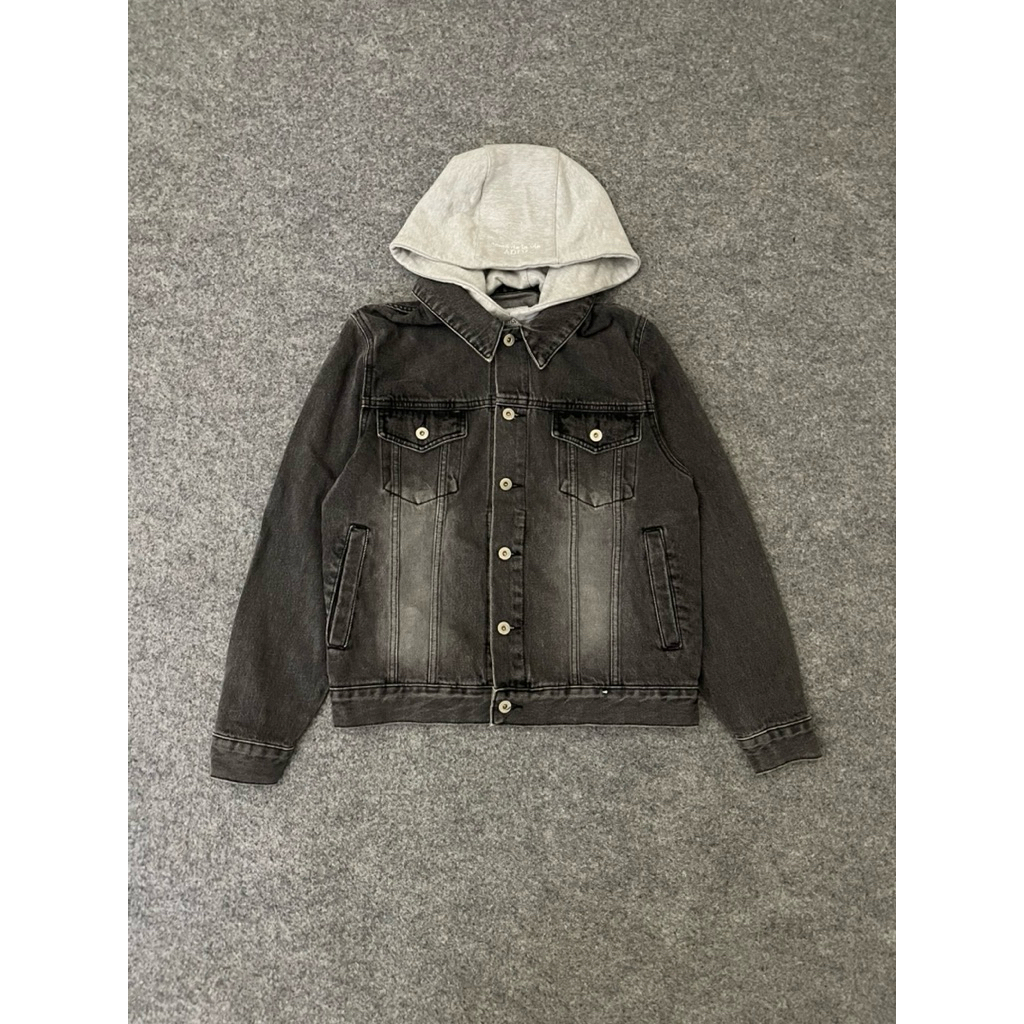 adlv denim jacket original ( kupluk bisa dilepas)