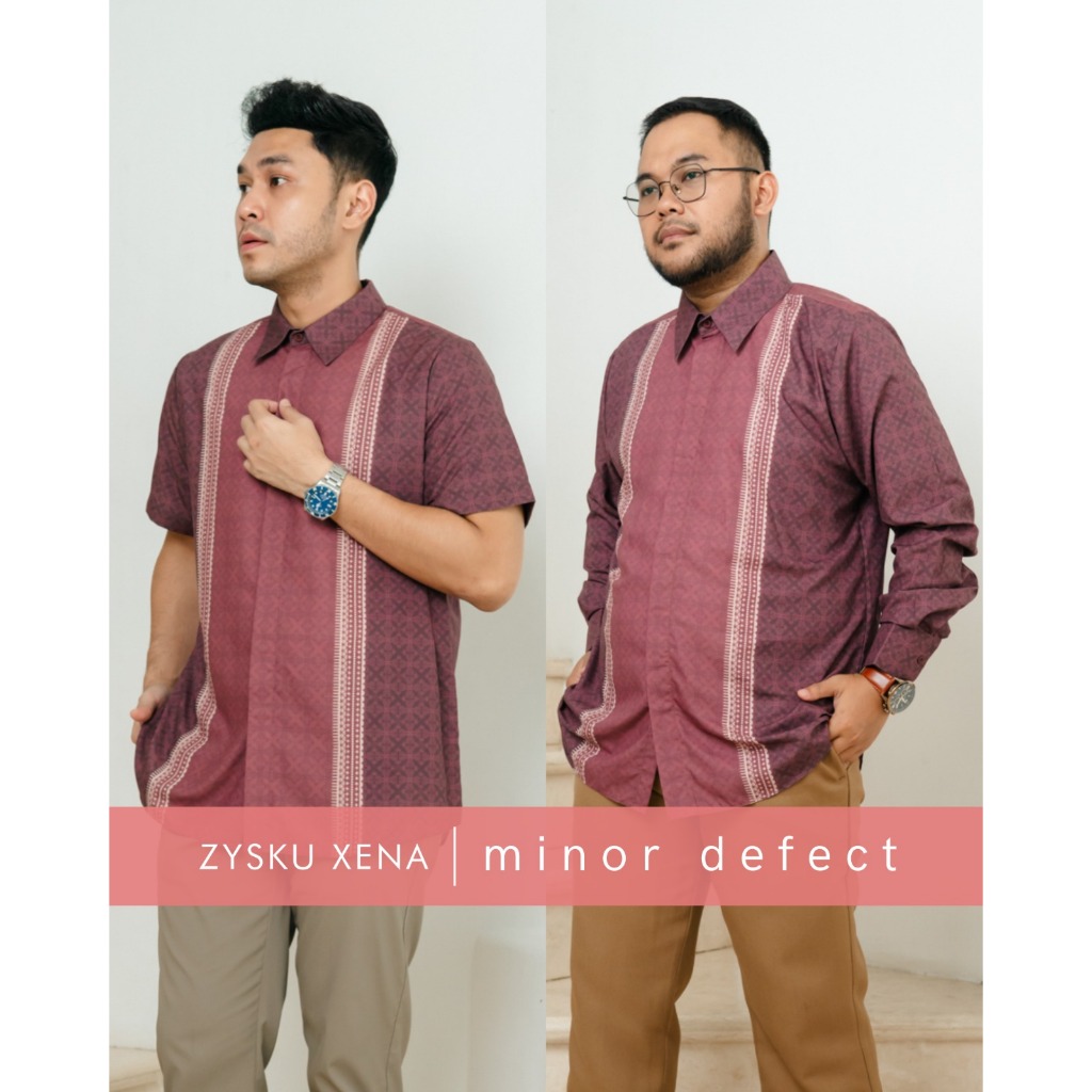 Zysku Xena | Minor Defect |  Sarimbit Pria Dewasa 2026 | Windsor Series - Bordeaux | Raya Lebaran