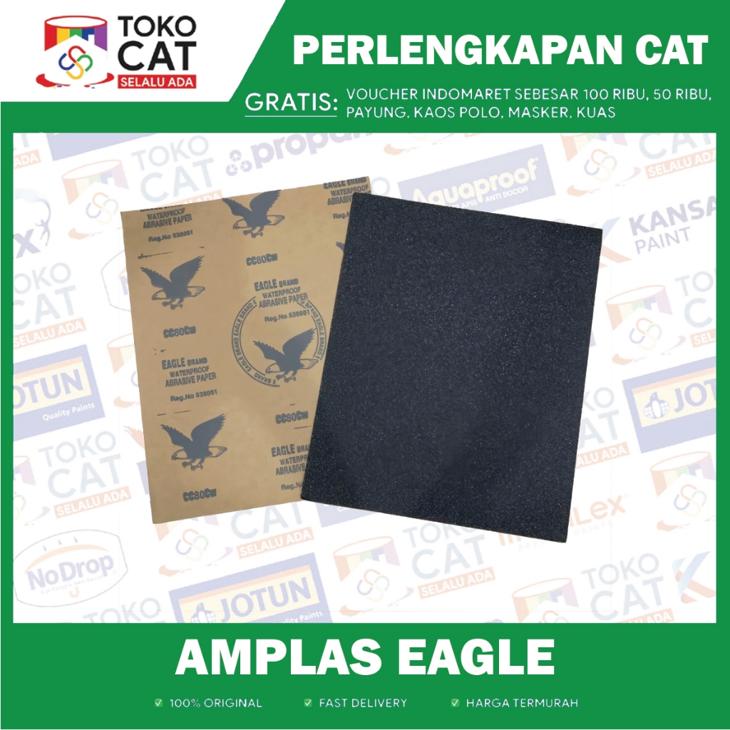 Amplas Kayu Waterproof | Amplas Eagle Lembaran | Amplas duco