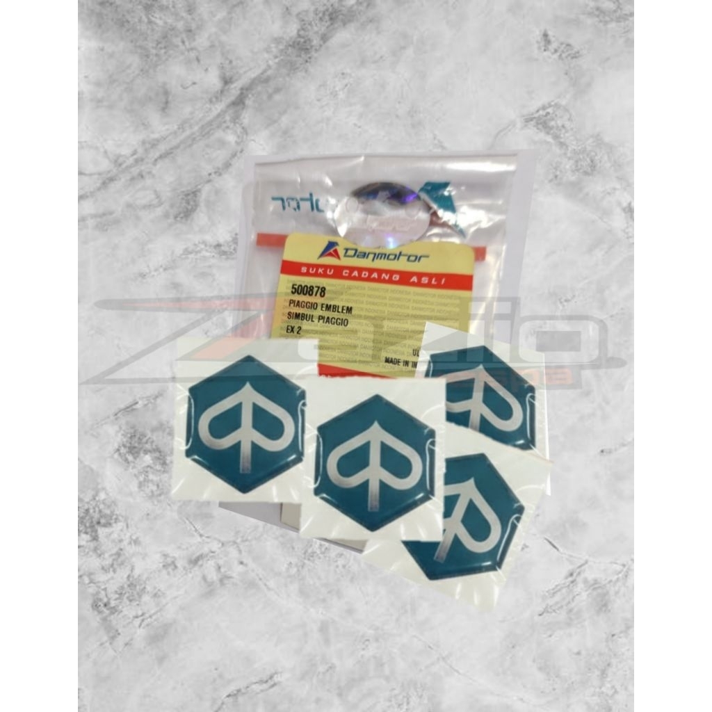 Emblem cung Emblem hidung Vespa PX PS Exclusive Strada DANMOTOR