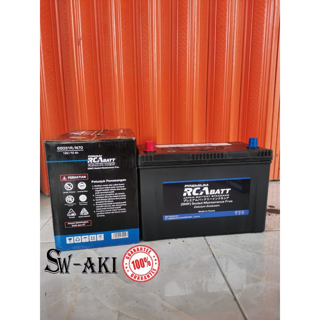 Aki Mobil Kering RCA MF N70 - 65D31R 12V 70Ah / Aki Kering / Maintenance Free