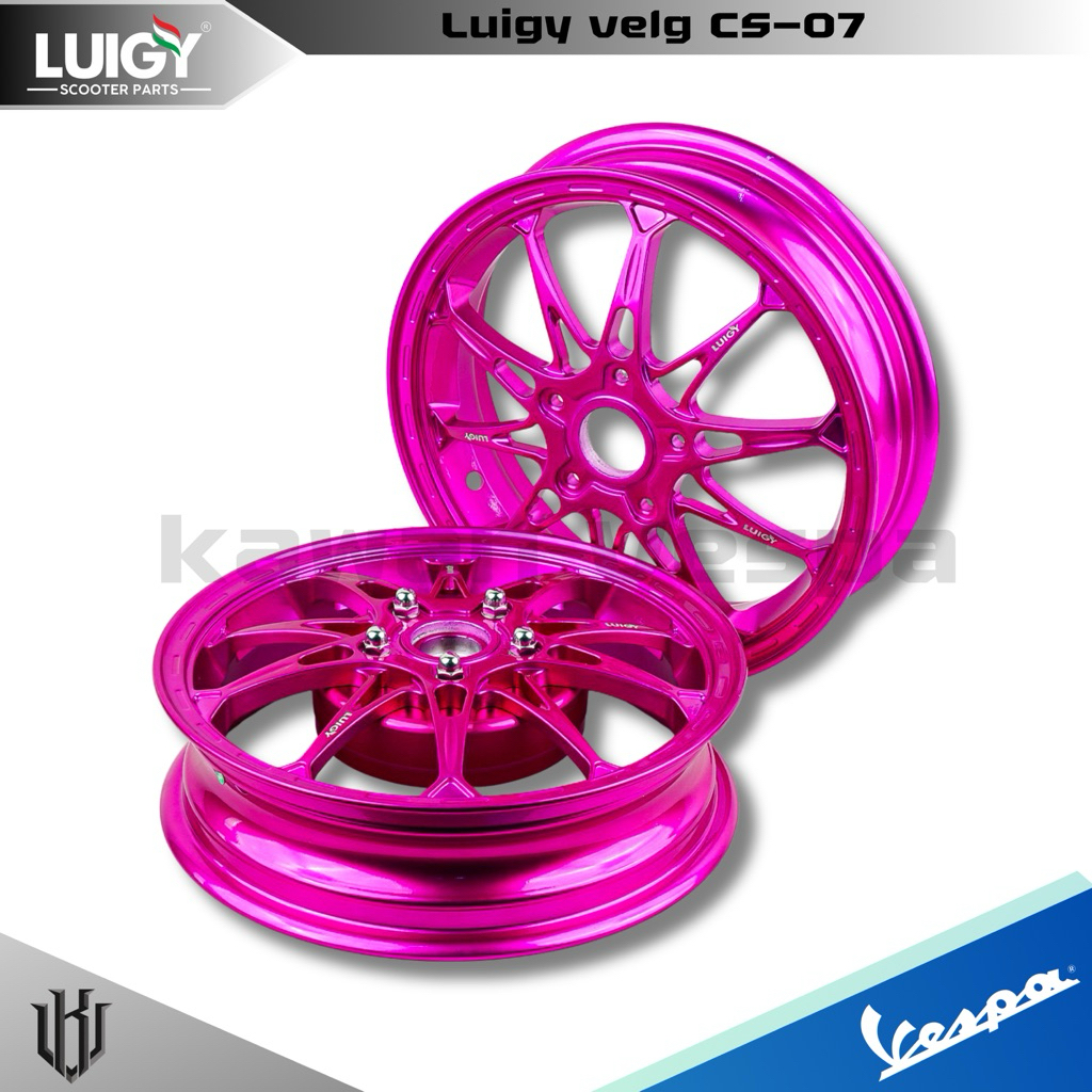 Luigy velg CS-07 model Velg MK factory M10 untuk vespa Matic Sprint Primavera S125 LX GTS