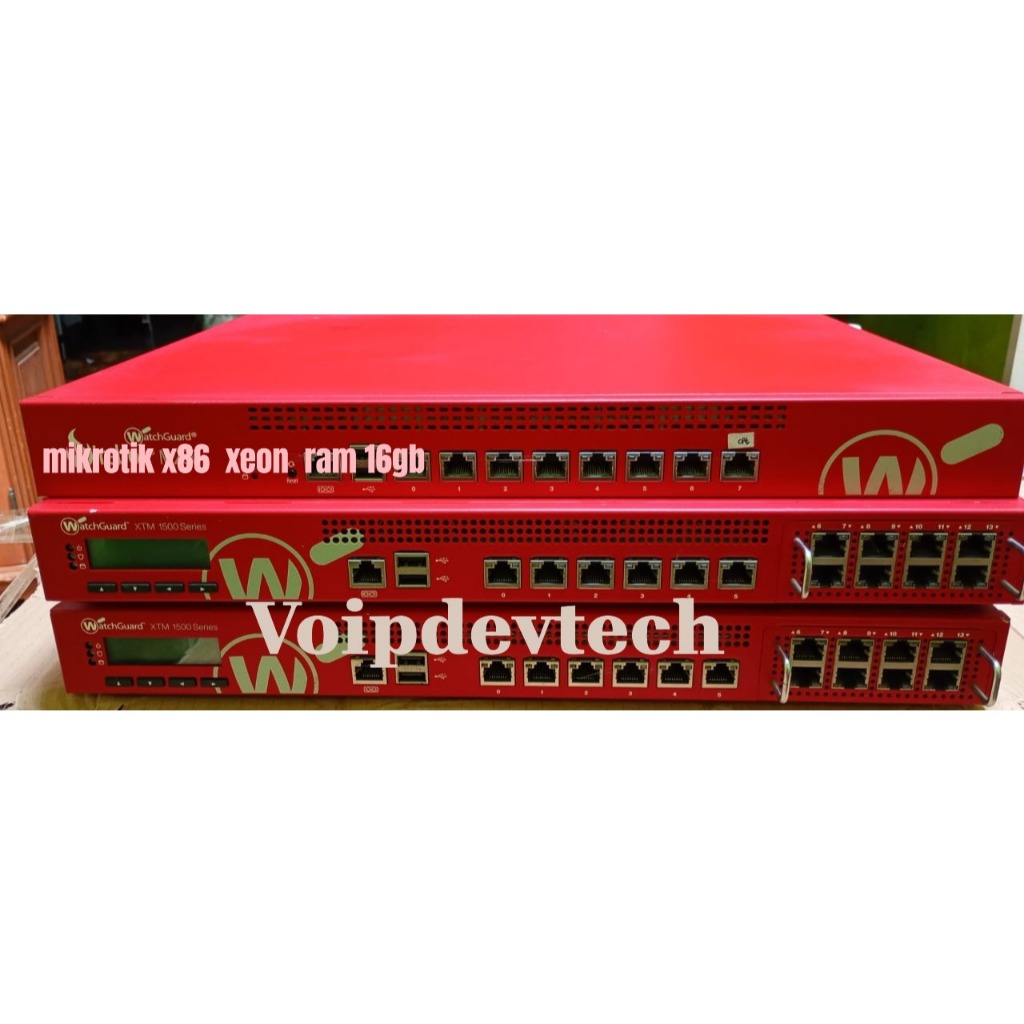Mikrotik x86 Level 6 1U XTM 1500 Series ram 16gb intel xeon 3,500MHZ