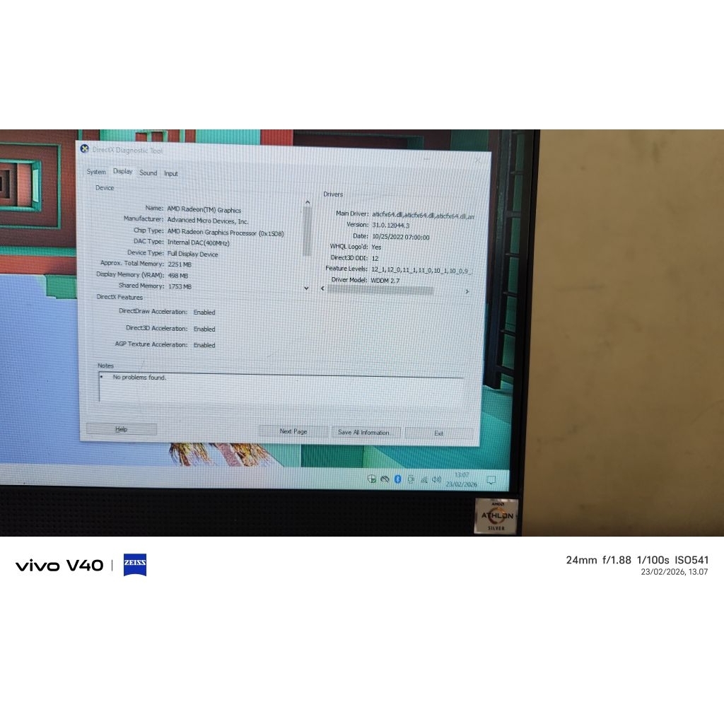 AIO Hp Amd Athlon