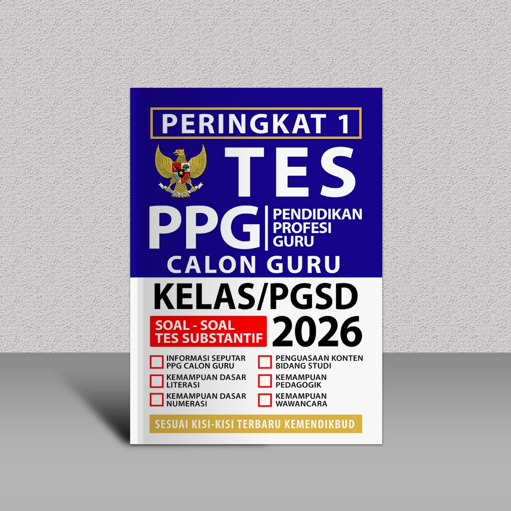 Buku PPG Prajabatan Guru PGSD Kelas 2026 - PPG Calon Guru PGSD 2026 - PPG Calon Guru PAUD 2026