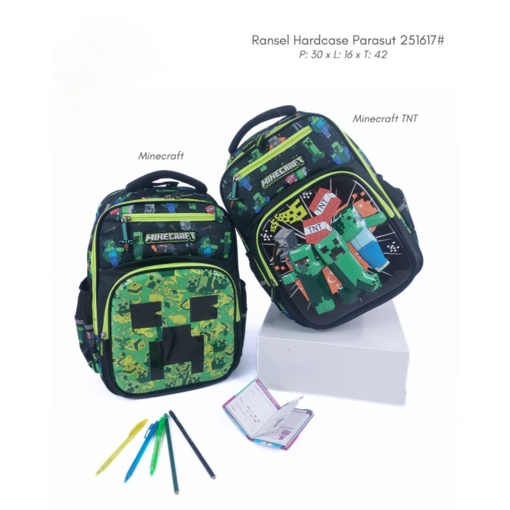 TAS RANSEL SEKOLAH MINECRAFFF COWOK SD,  IMPORT