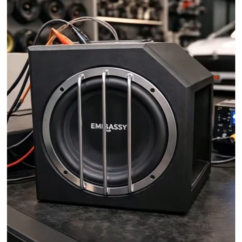 Basstube Aktif Box Double Subwoofer 8 Inch Embassy Zeus