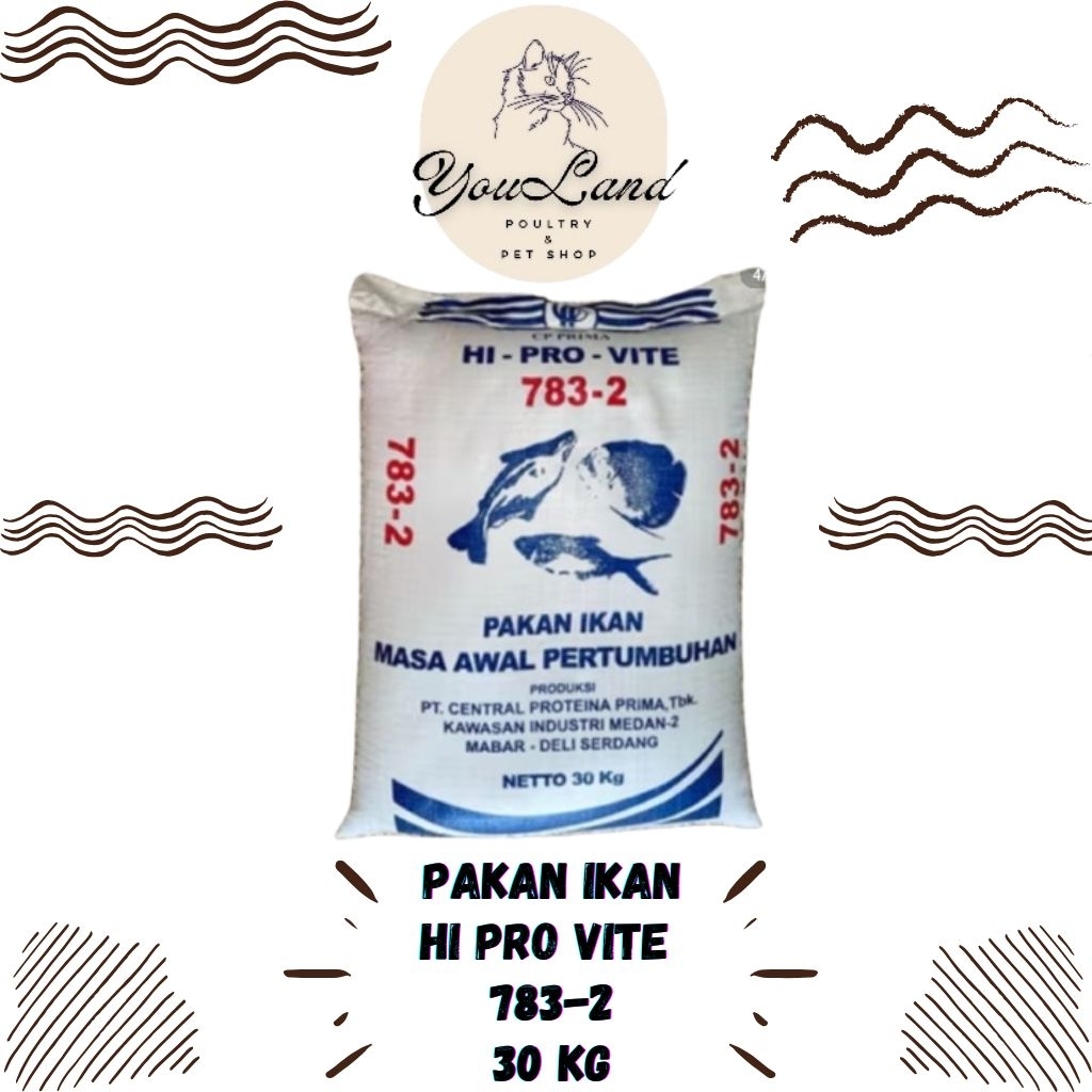 Pakan Ikan 783-2, 783-3, 783-4 Hi Pro Vite 30kg - Pakan Ikan Apung Lele Nila Gurame 30kg
