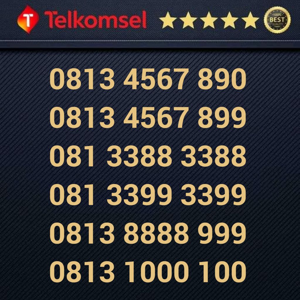 Kartu Perdana SIMPATI 11 DIGIT - Nomor Cantik - 081 33 88 33 88 081 33 99 33 99 0813 8888 999 0813 1