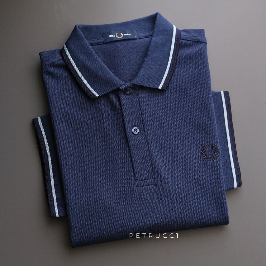 FRED PERRY FP Polo Shirt Pria Man Branded Kaos Polo Original