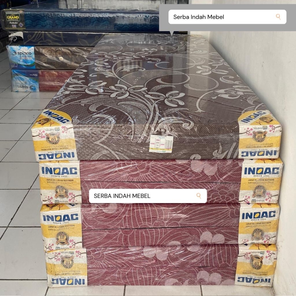 KASUR BUSA KASUR LANTAI SPON INOAC REBONDIT TEBAL 14CM  18cm t 14 18 cm 90cm 120cm 160cm x 200cm 180