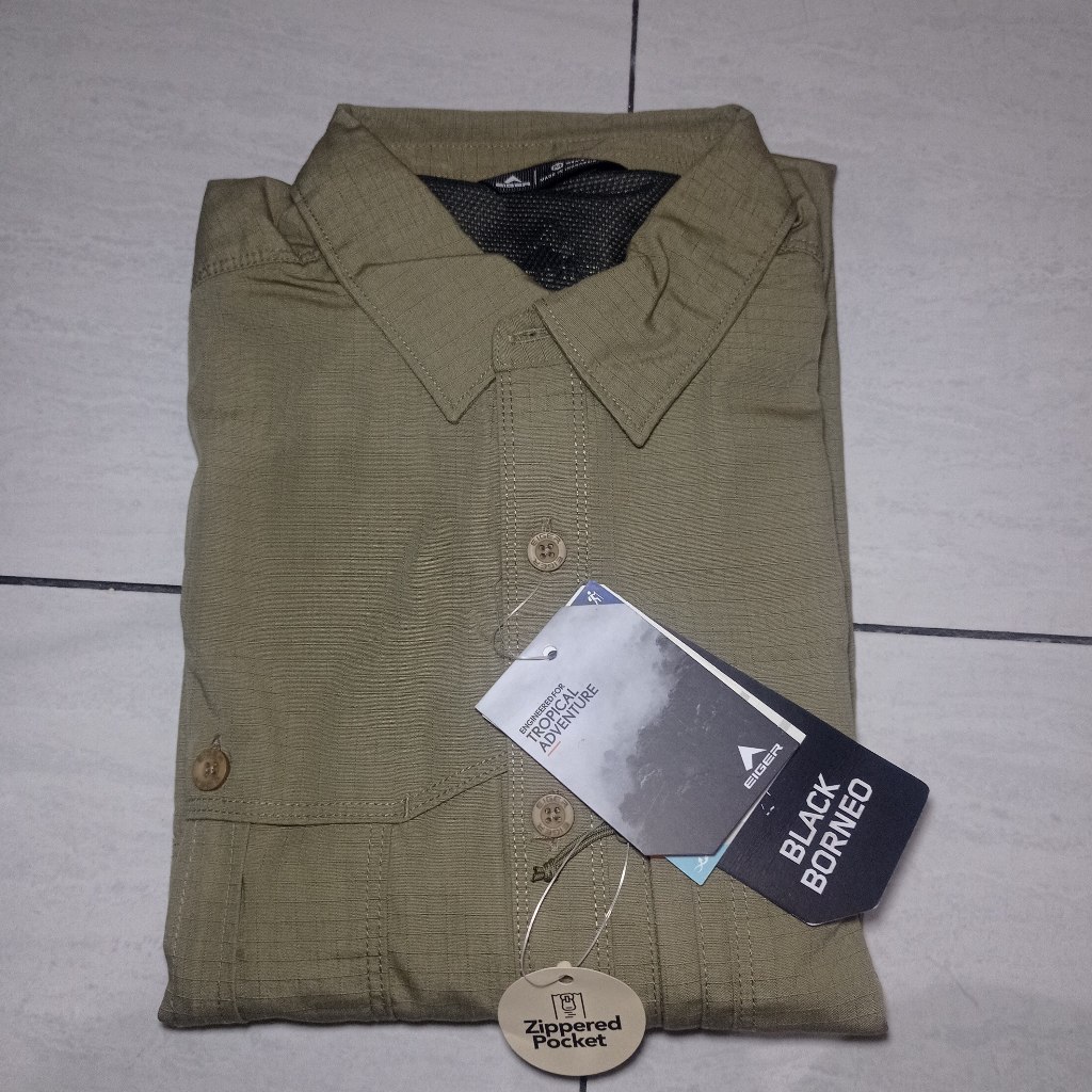 Kemeja Taktikal Borneo Lengan Panjang