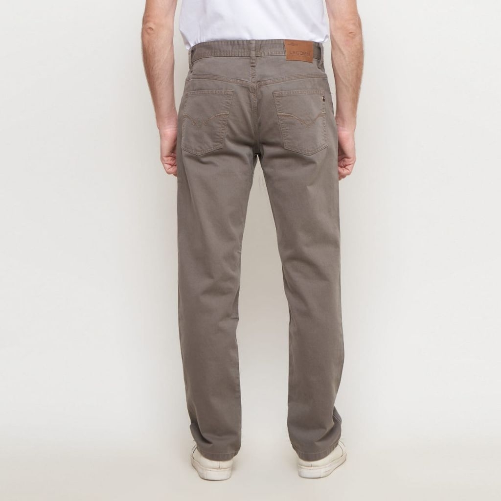 LEGOSH JEANS Celana kanvas Panjang Pria Model Reguler Kain kanvas premium