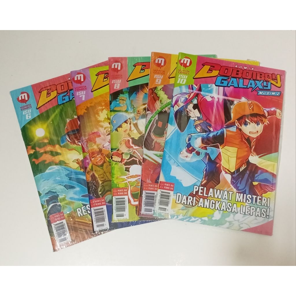 PAKET HEMAT 5 KOMIK BOBOIBOY GALAXY MUSIM 2 (BARU) ISU 6 SAMPAI ISU 10 (5 BUKU)