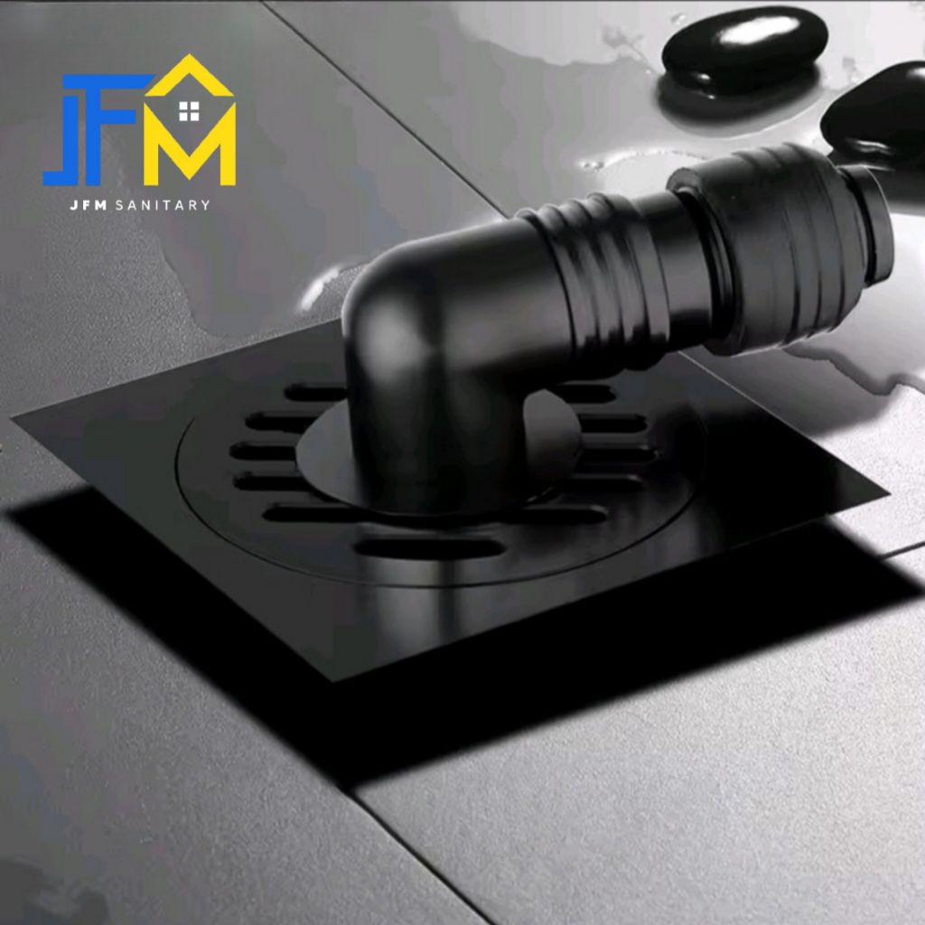 Floor Drain Mesin Cuci HITAM / Floor Drain Mesin Cuci + Konektor