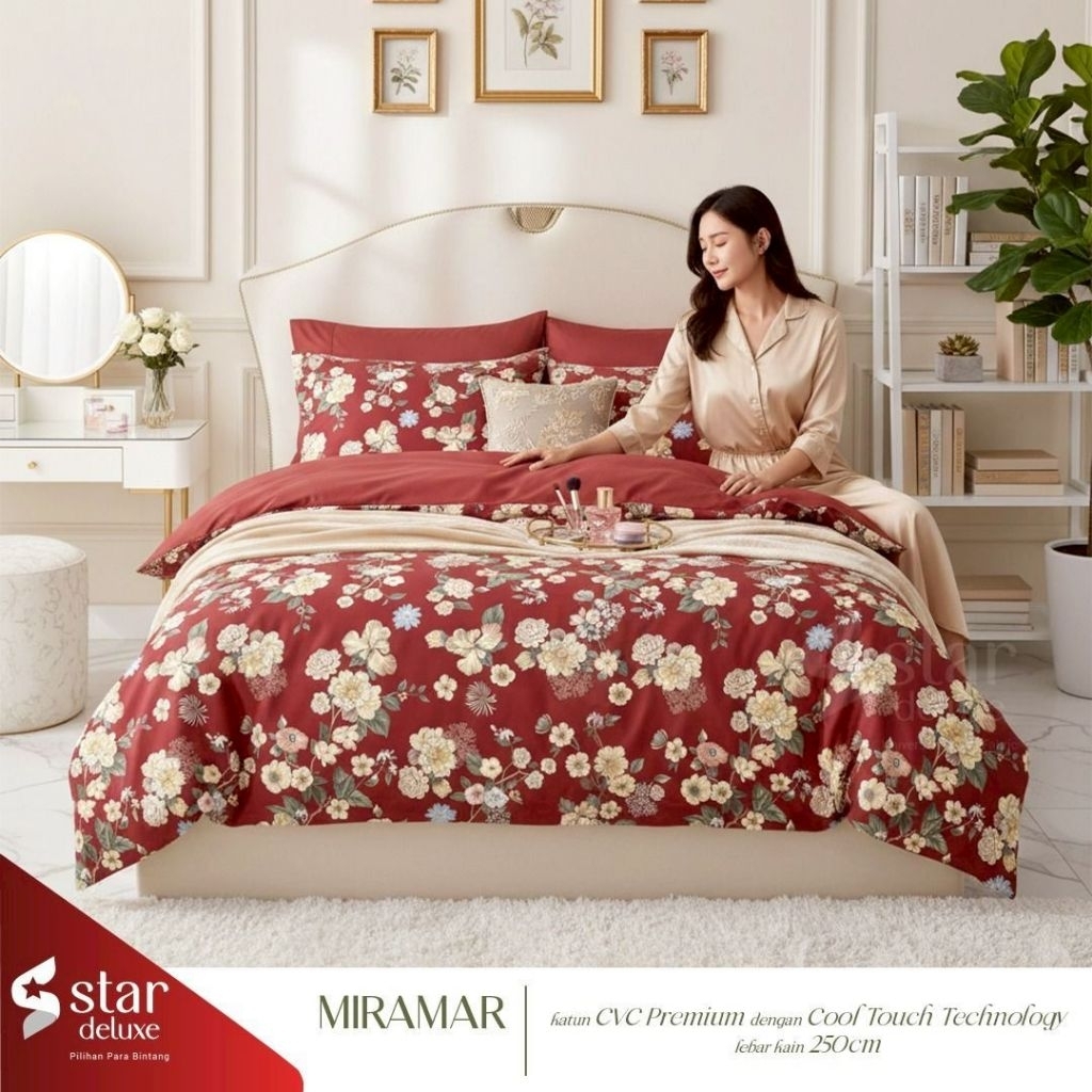 Sprei Katun Star Motif Miramar