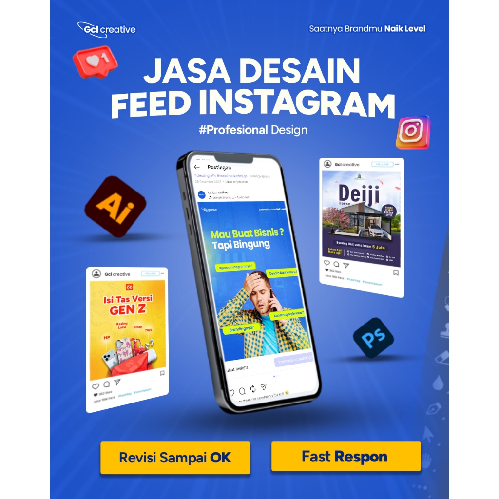Jasa desain Feed instagram, Branding Sosial Media desain, Jasa Desain Grafis Profesional