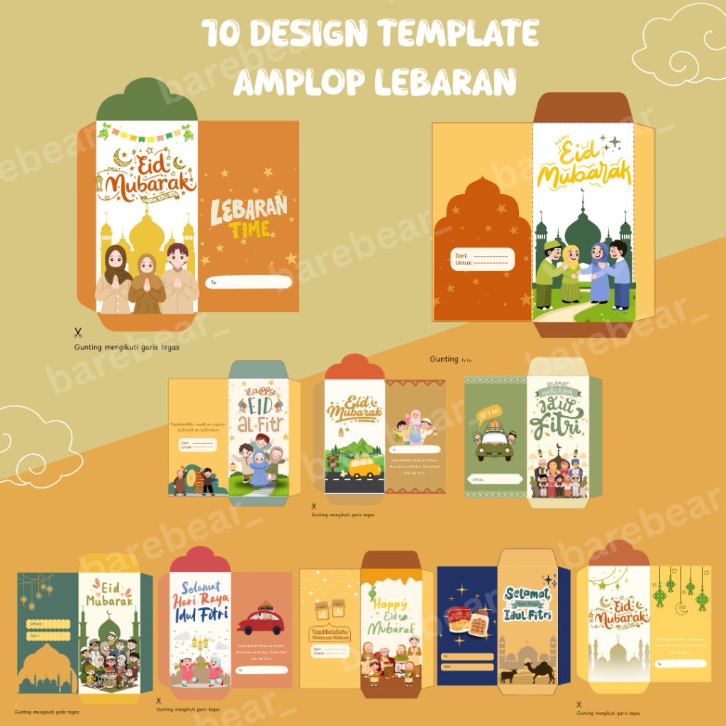 AMPLOP LEBARAN IDUL FITRI / DESIGN TEMPLATE AMPLOP