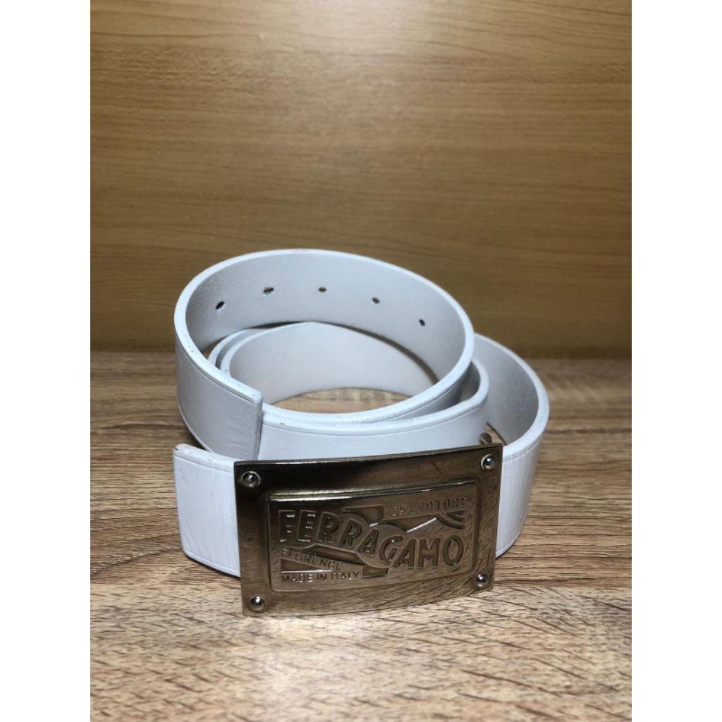 salvatore Ferragamo buckle belt leather