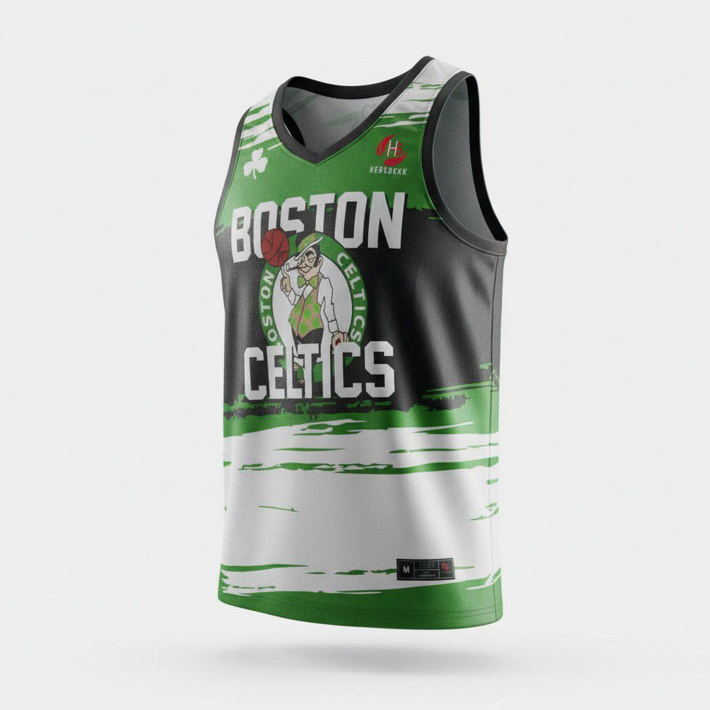 Jersey Basket Hijau Boston/Jersey Celtics hijau