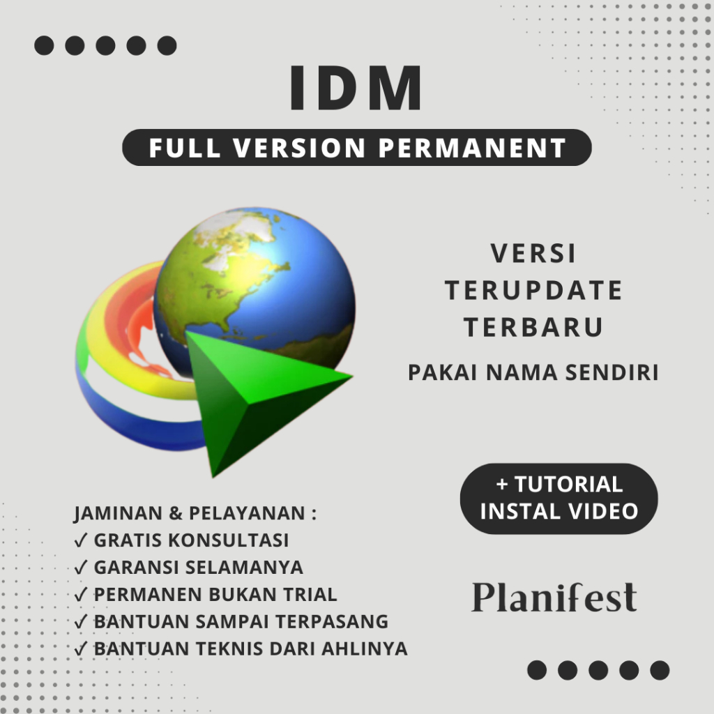 IDM Internet Download Manager Full Version Permanen - Bisa Update Nama Sendiri Lifetime Windows