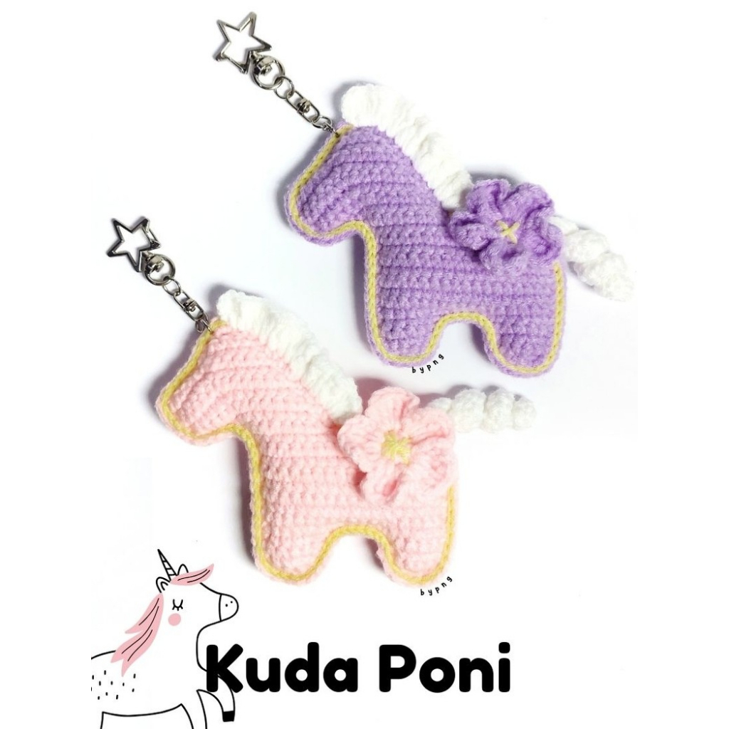 Keychain Kuda Poni Gantungan Kunci Bagcharm