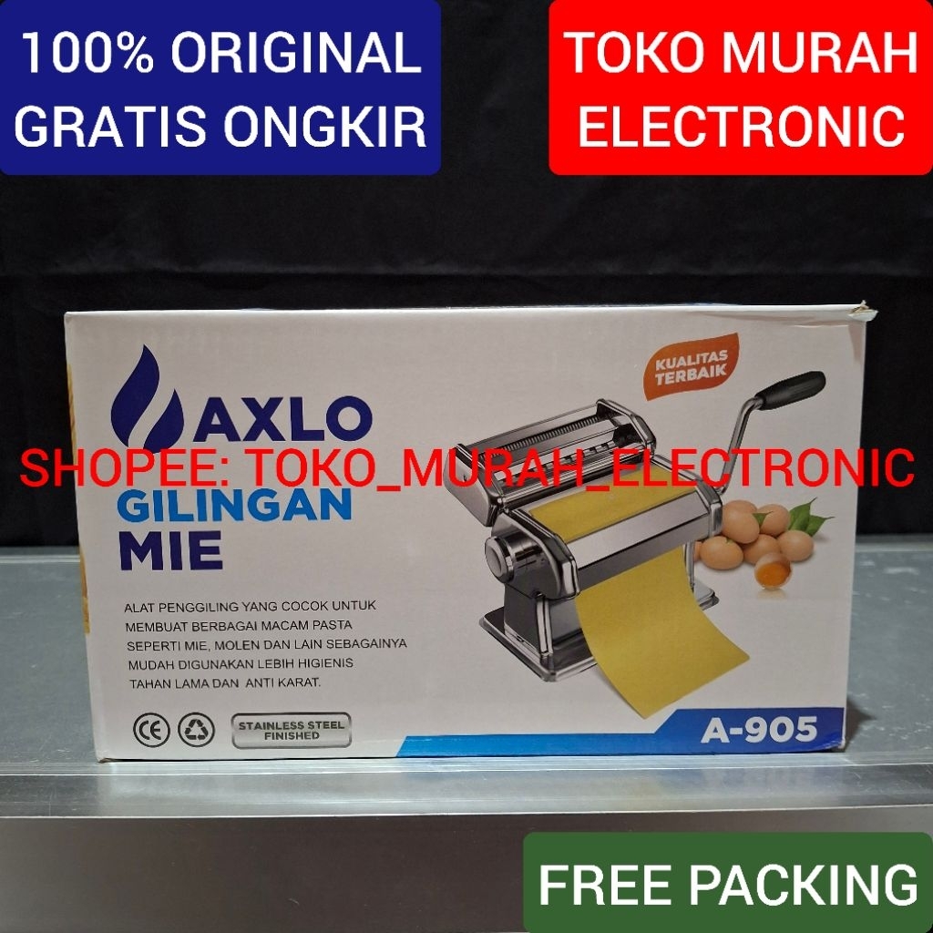 TME - Ampia Axlo Original Pasta Maker Mesin Manual Giling Mie Molen