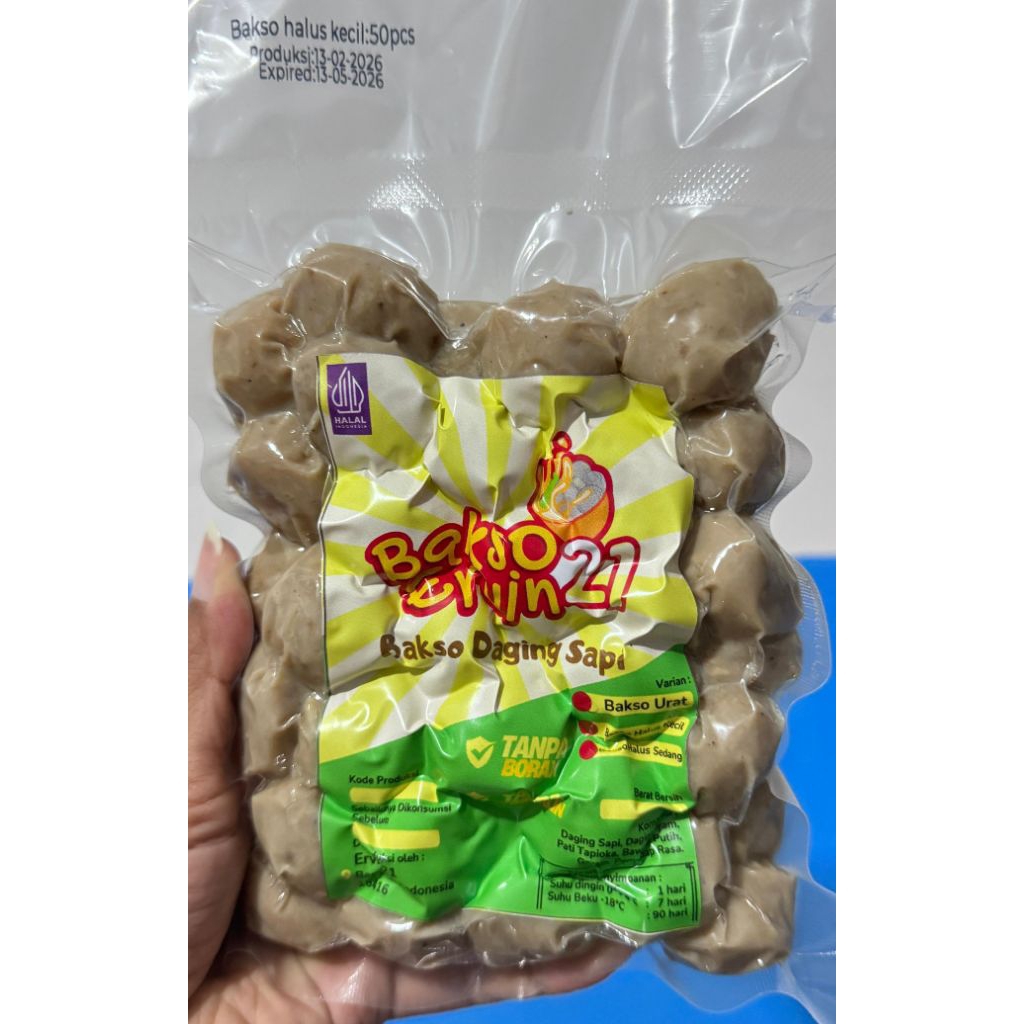 BAKSO HALUS/BAKSO SAPI/BAKSO ERVIN21 (kemasan vacum)