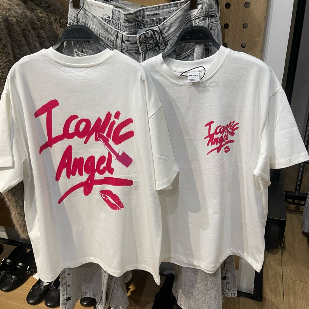 Kaus T-shirt Oversize BERSHKA Women jastip (jasa titip)