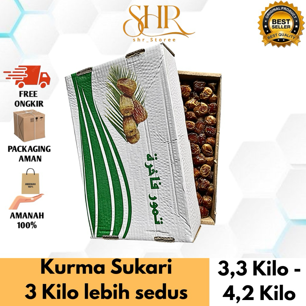 Kurma Sukari Dus Premium / Dus sukari / Kurma sukari premium 3,3-4,2 ajib