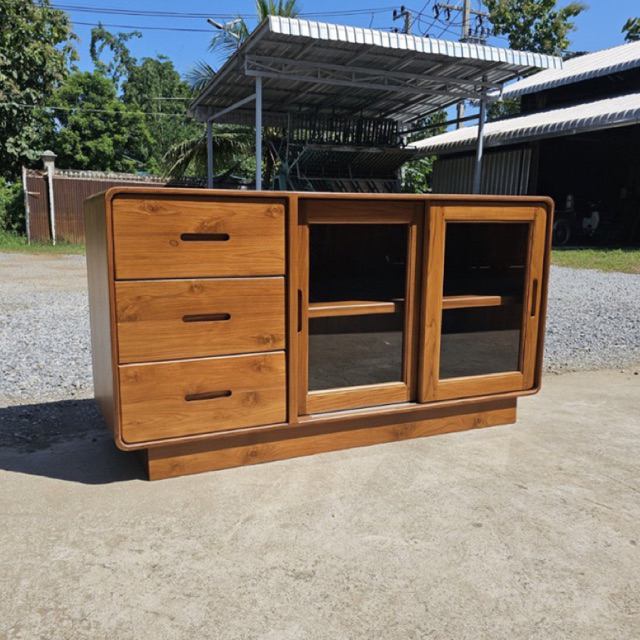 Bufet Tv laci | Bufet laci minimalis kayu jati