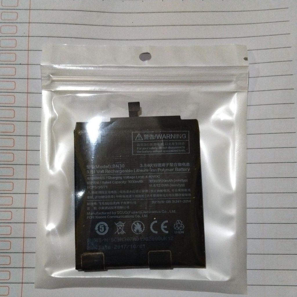 baterai original redmi 4A Bn 30 copotan tested
