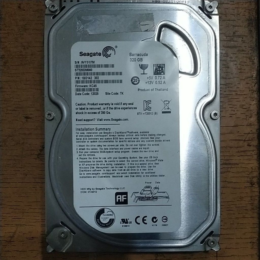 hardisk dan SSD rusak, bahan kanibalisme