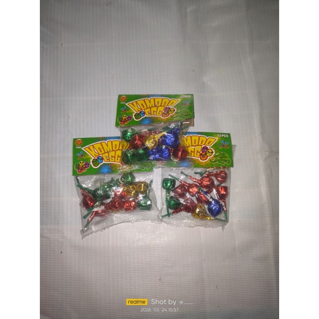 mainan anak telur dino eggs warna warni