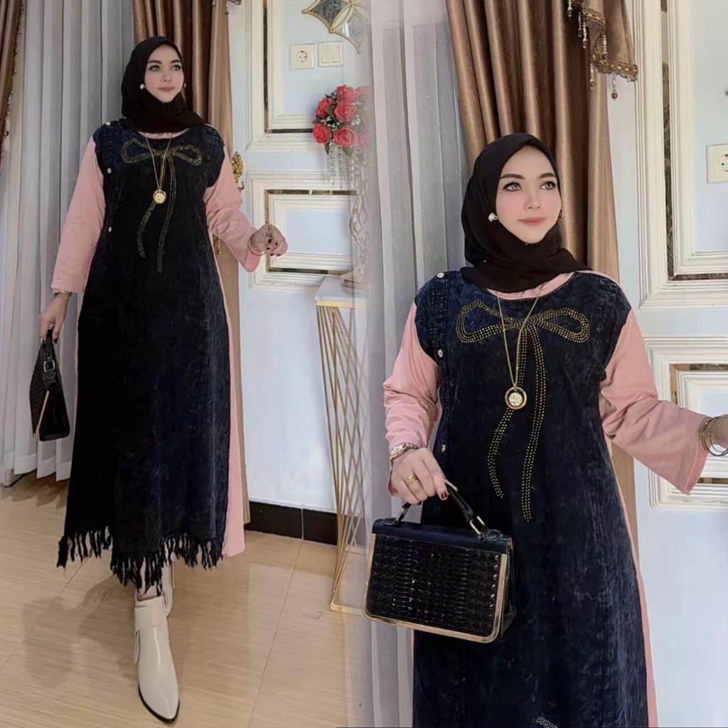midi import jeanz kombinasi kaos combed