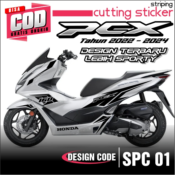 Striping PCX 160 Cutting Stiker | Code SPC01 | Stiker Pcx 160 Tahun 2021-2024 | Motif Baru