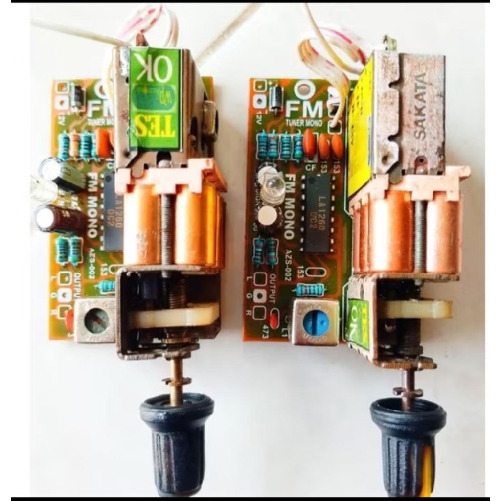 RADIO TUNER FM SAKATA GOLD + KIT MONO KOMPONEN BARU SEMUA TINGGAL SOLDER SENDIRI