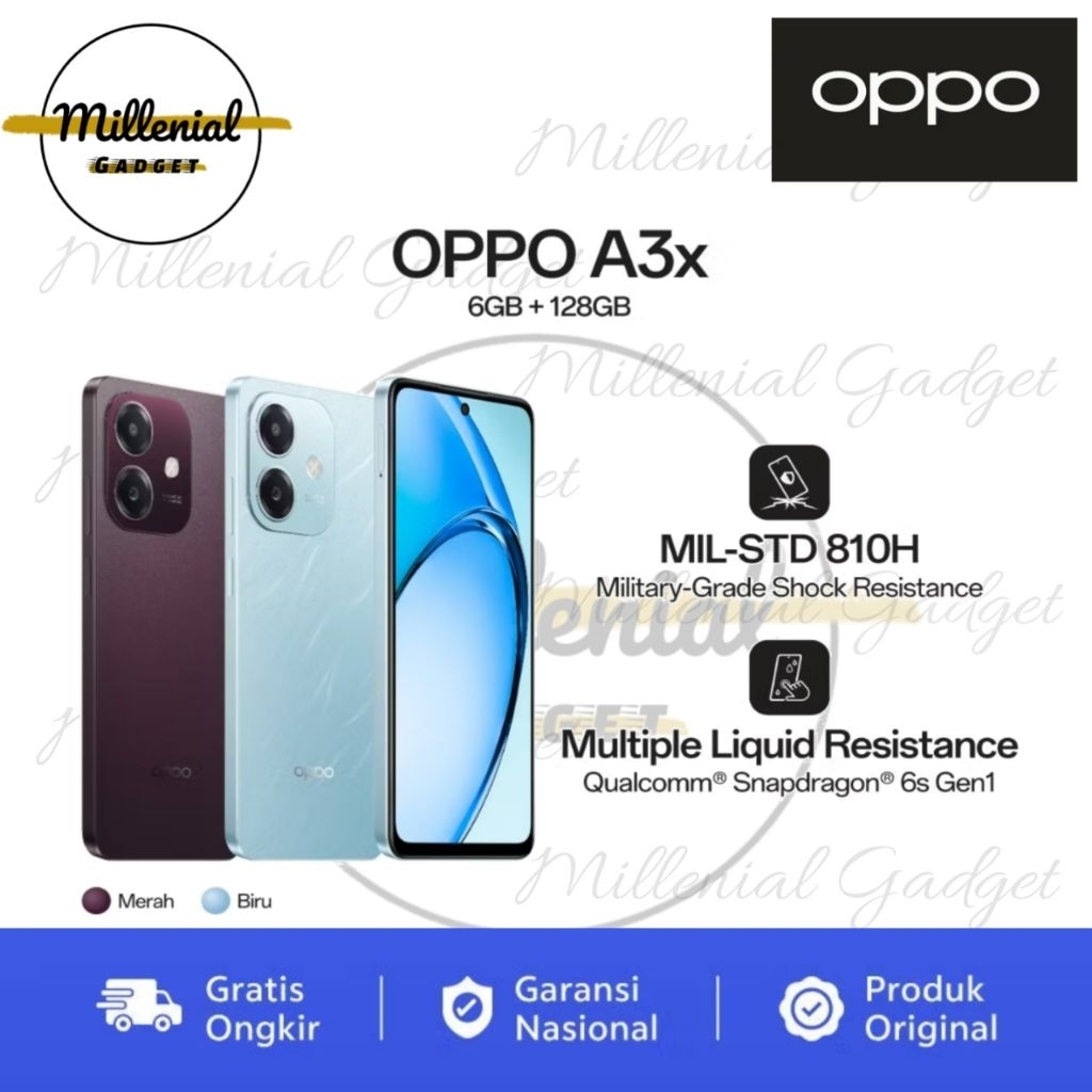 OPPO A3X BERGARANSI RESMI OPPO SERVICE CENTER