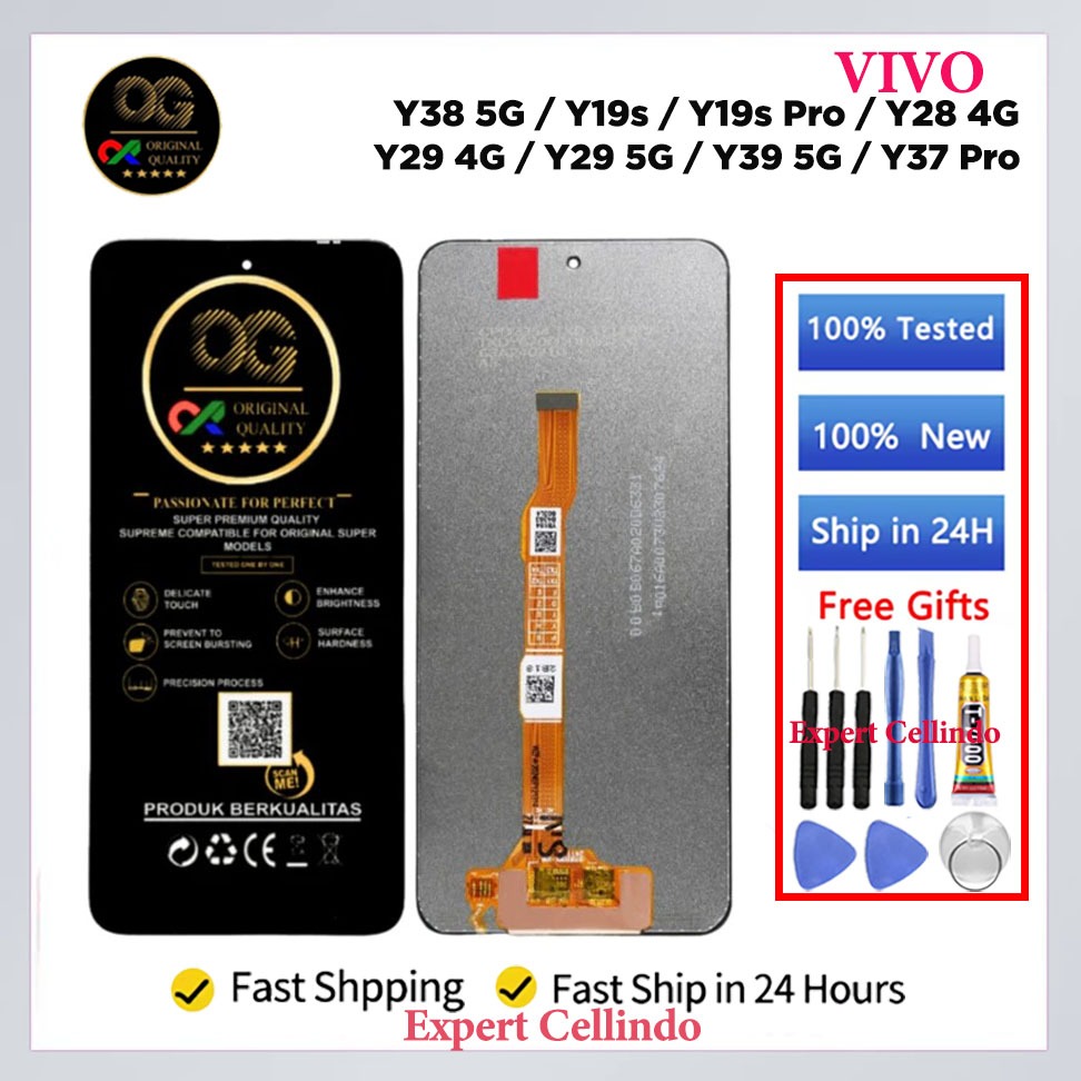 OG SUPER LCD Touchscreen Vivo Y38 5G / Y19s / Y19s Pro / Y28 4G / Y29 4G / Y29 5G / Y39 5G / Y37 Pro