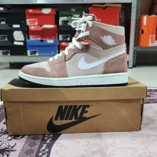 SEPATU NIKE AIR JORDAN 1 ZOOM AIR CMFT STONE MOCCA