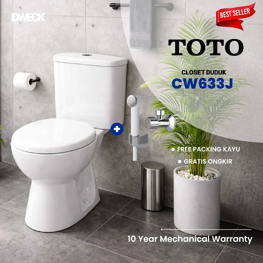Closet Duduk LUXURY TOTO ORIGINAL Kloset Duduk WC Sitting Toilet