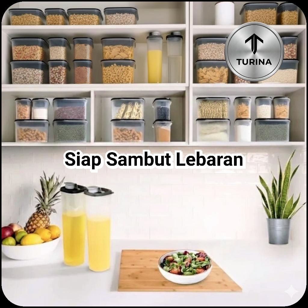 Tupperware Black Series Signature Pantry Set 4 Pcs Limited Edition Best Seller | Wadah Penyimpanan M