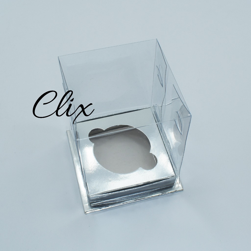 Box cupcake isi 1 silver
