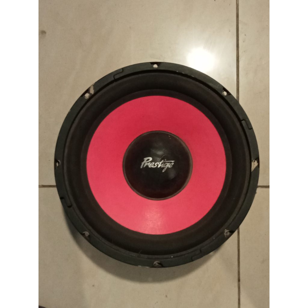 Speaker Subwoofer 10 inch 4 ohm 150 watt merk prestige