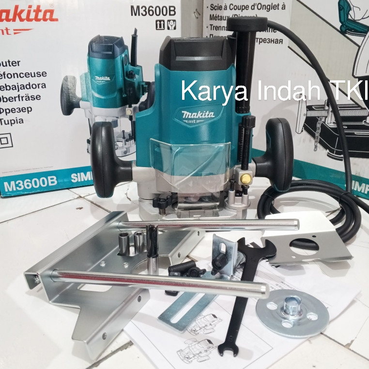 MAKITA M3600B Router BESAR 12MM 6MM MT362 Profil Kayu Serut M 3600 B Ukiran Kayu Trimmer MAKITA