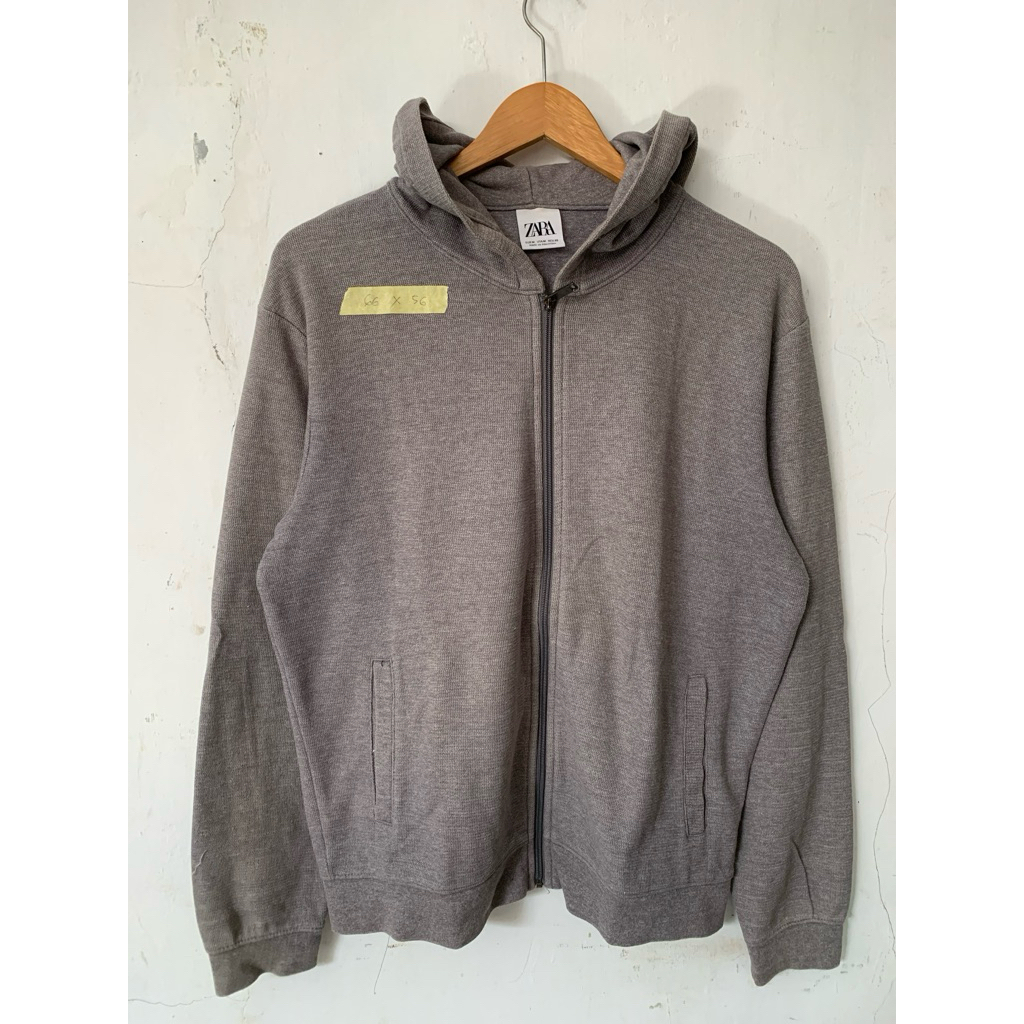 hoodie zipper zara size medium original preloved
