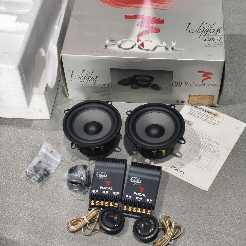 speaker  2 way FOCAL Polyglass 130V Ukuran 5 inch (NOS)