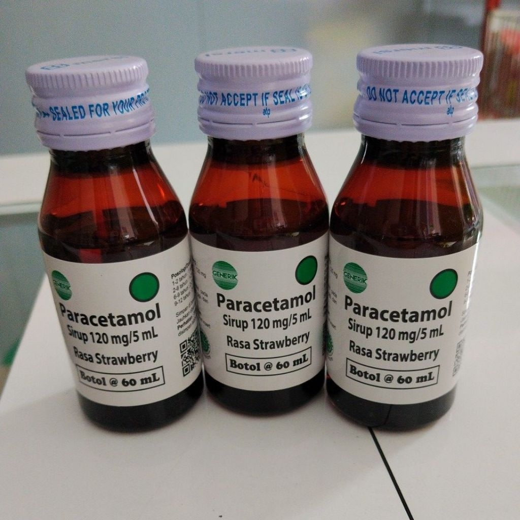 PARACETAMOL SIRUP RASA STRAWBERRY 60ML MERSI