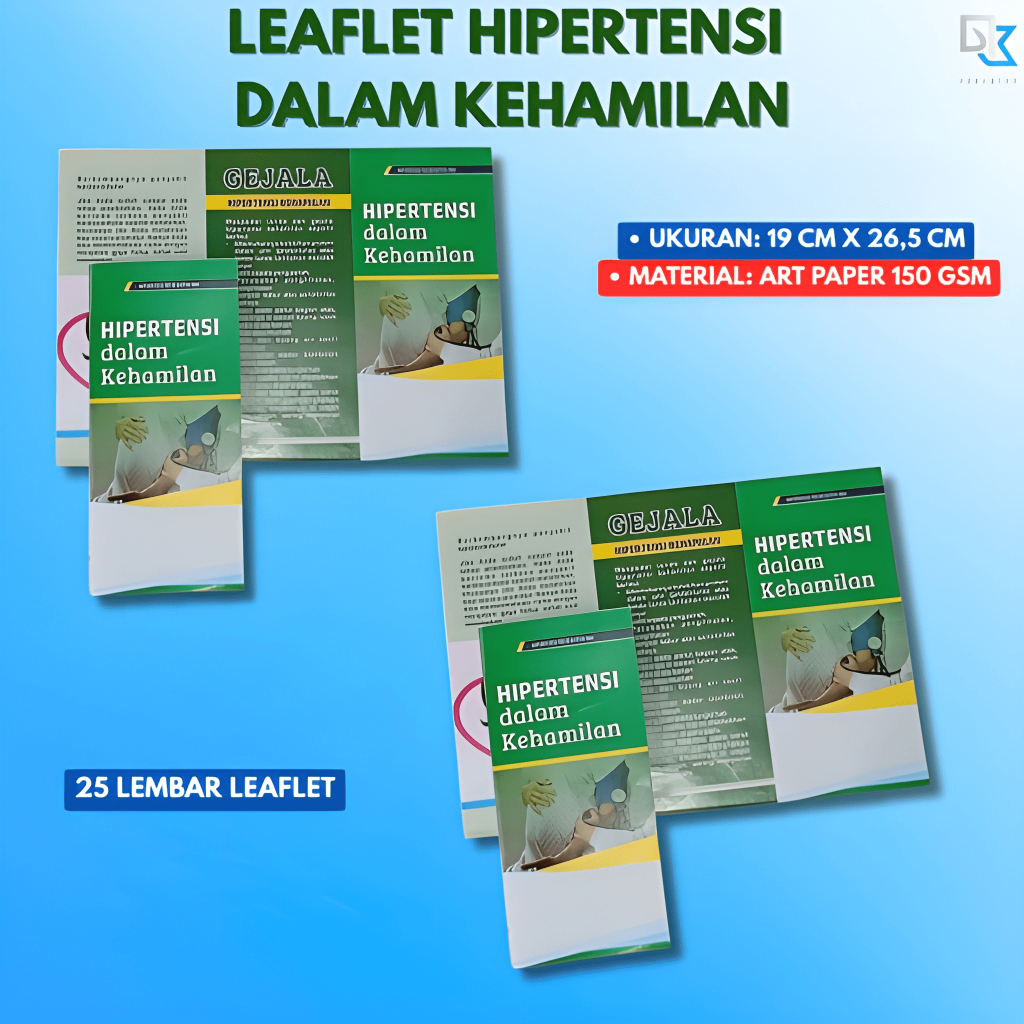 Leaflet Hipertensi dalam Kehamilan | Gejala Hipertensi & Preeklamsia | Brosur Edukasi Ibu Hamil